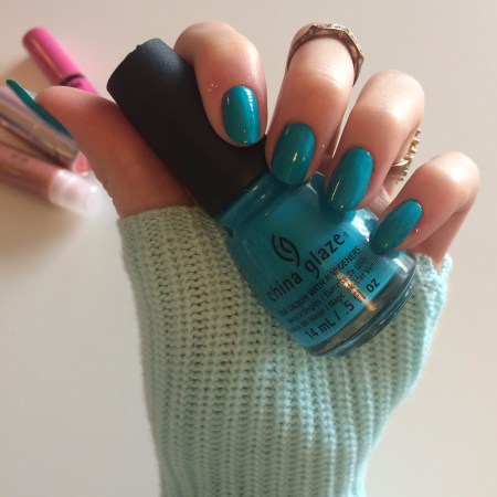 china glaze turned up turquoise