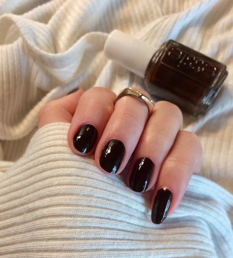 essie nail polish little brown dress
