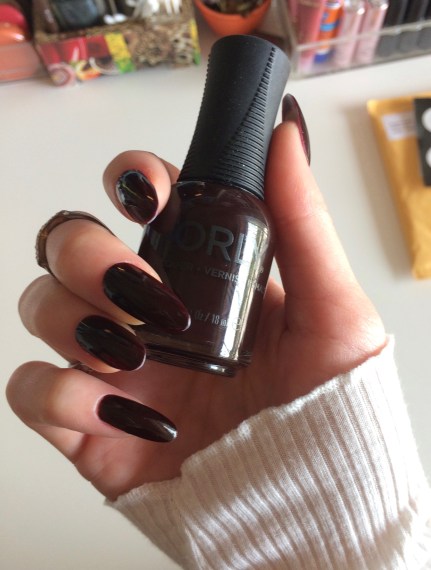 orly naughty fall nail polish review