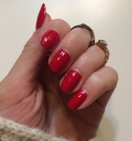 orly haute red nails